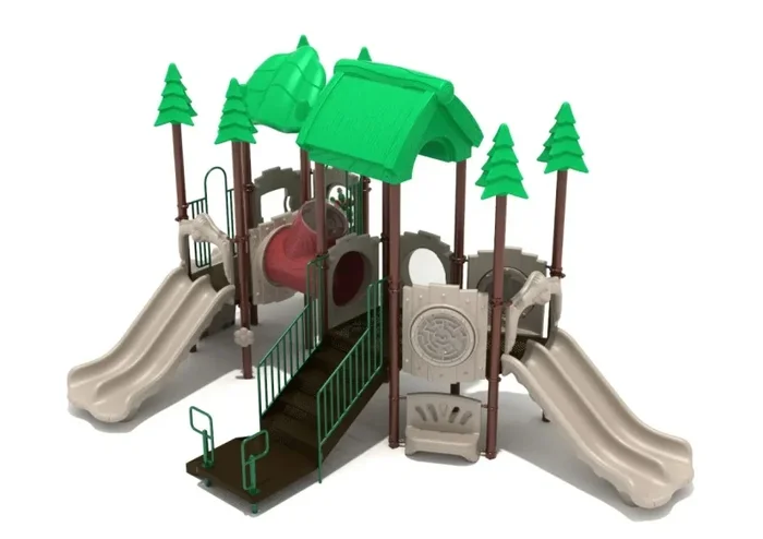 Turbo Turtle Playground Structure with Games, Climbers and Slides