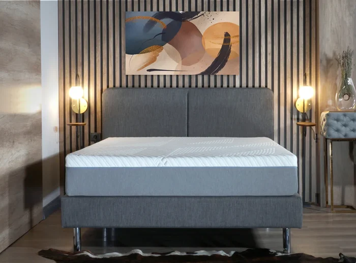 Twin Size Cypress 10” Medium Cooling Gel Memory Edge Support Pocket Spring Removable Cover Hybrid Mattress White Gray Foam Spring Twin