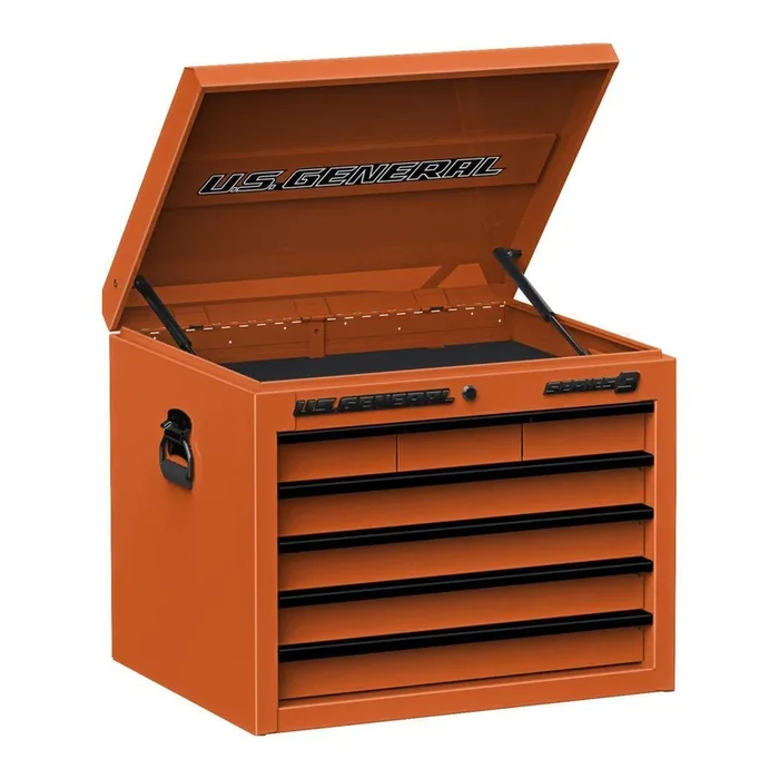 U.S. GENERAL 27 in. x 22 in. Top Chest, Series 3, Orange