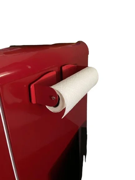 U.S. GENERAL Magnetic Paper Towel Holder, Red