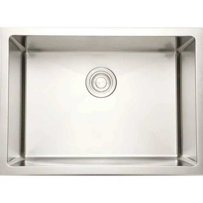 Unbranded 27 in. Chrome Undermount Laundry/Utility Sink – 16 Gauge Stainless Steel