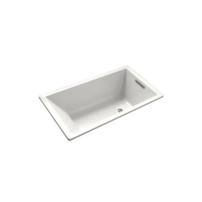 Underscore 60 in. x 32 in. Acrylic Drop-In Soaking Bathtub with Reversible Drain in White