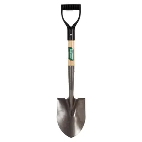 UnionTools 27 in. Carbon Steel Round Digging Shovel Wood Handle