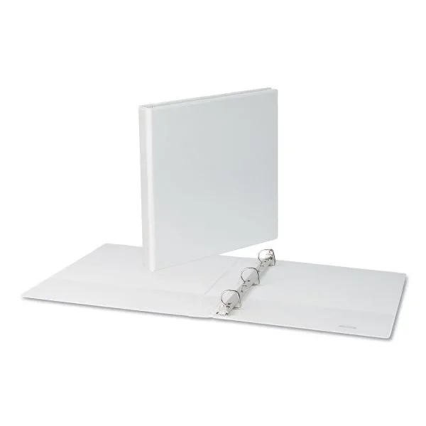 Universal Slant D-Ring View Binder, 3 Rings, 1″ Capacity, 11 X 8.5, White