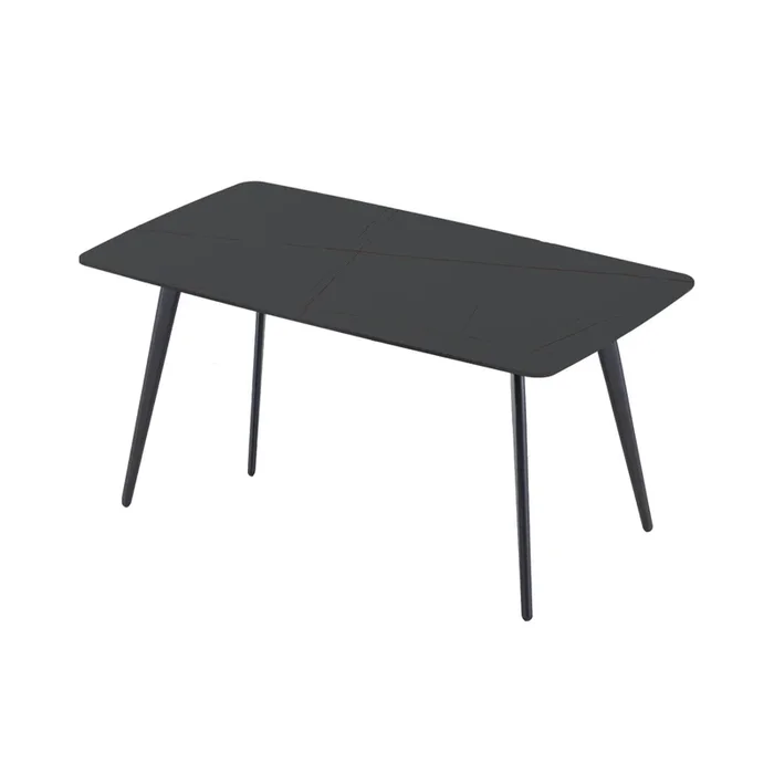Update Package Sintered Stone Dining Table Thickness of 12mm Porcelain 70.86″ Black