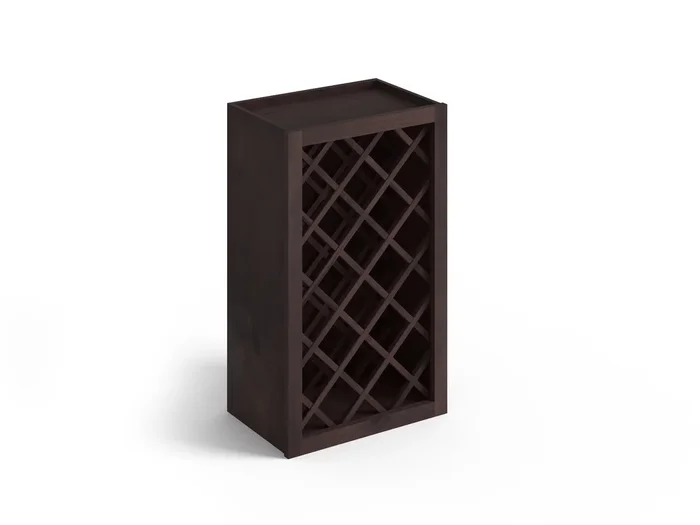 Valleywood Cabinetry 18-in W x 30-in H x 12-in D Rustic Hickory Open Cube Organizer Wall Ready To Assemble Plywood Cabinet (Flat Panel Style)