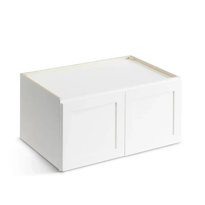 Valleywood Cabinetry Pure White 33-in W x 18-in H x 24-in D Pure White Birch Wall Ready To Assemble Plywood Cabinet (Flat Panel Shaker Door Style)