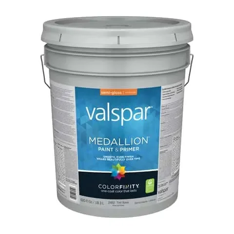 Valspar Medallion Semi-Gloss Tintable Tint Base Paint Interior 5 gal