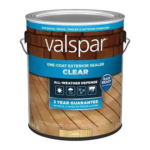 Valspar One-Coat Clear Transparent Deck and Concrete Sealer 1 gal