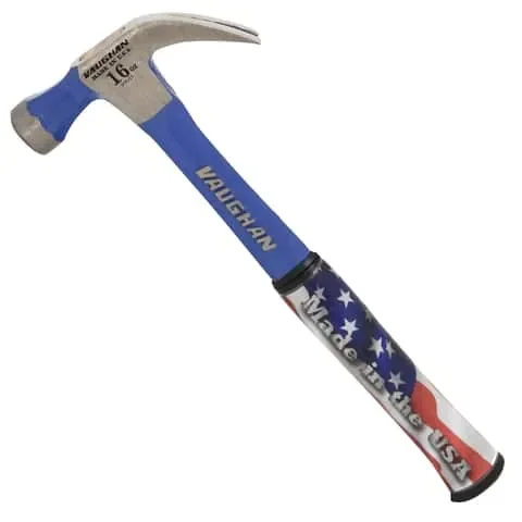 Vaughan Steel Eagle 16 oz Smooth Face Curved Claw Hammer 12.75 in. Steel Handle