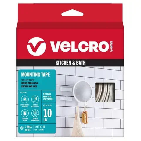 VELCRO Brand Heavy Duty Low Profile Large Nylon Hook and Loop Fastener 120 in. L 1 pk