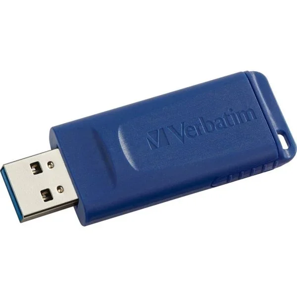 Verbatim Usb 2.0 Flash Drive, 64Gb, Blue