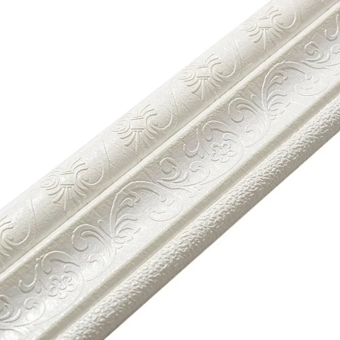 VICOODA 2.3M 3D Self-Adhesive Foam Wallpaper Waterproof and Removable Wallpaper Border Wall Decor for Kitchen, Bathroom, Bedroom