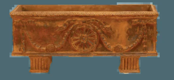 Victorian Planter Box with Legs Cast Stone Outdoor Garden Planter