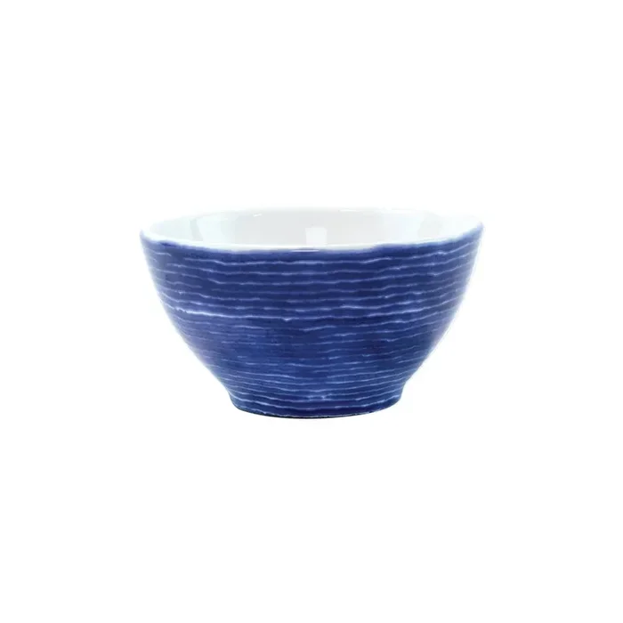 Vietri Santorini Stripe Cereal Bowl – Blue