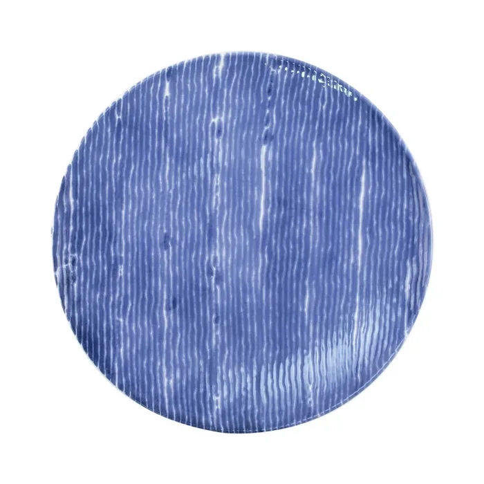 Vietri Santorini Stripe Dinner Plate – Blue