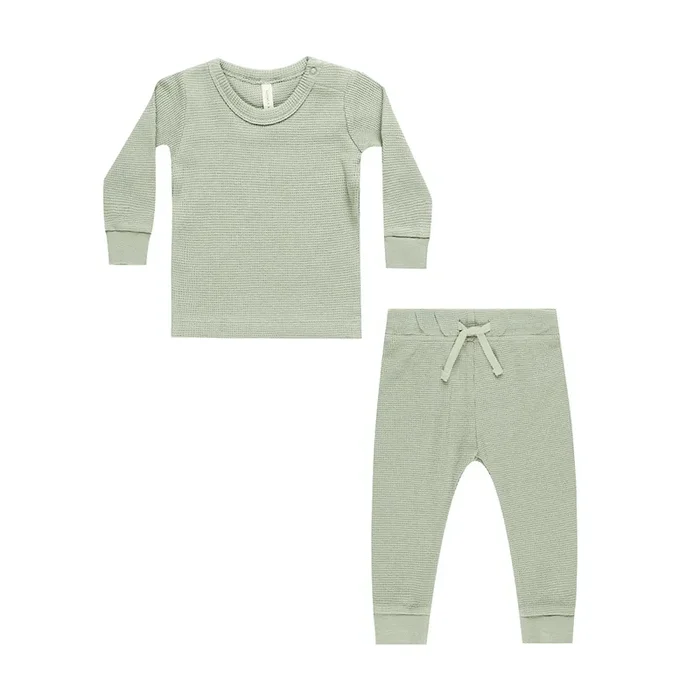 Waffle Top + Pant Set