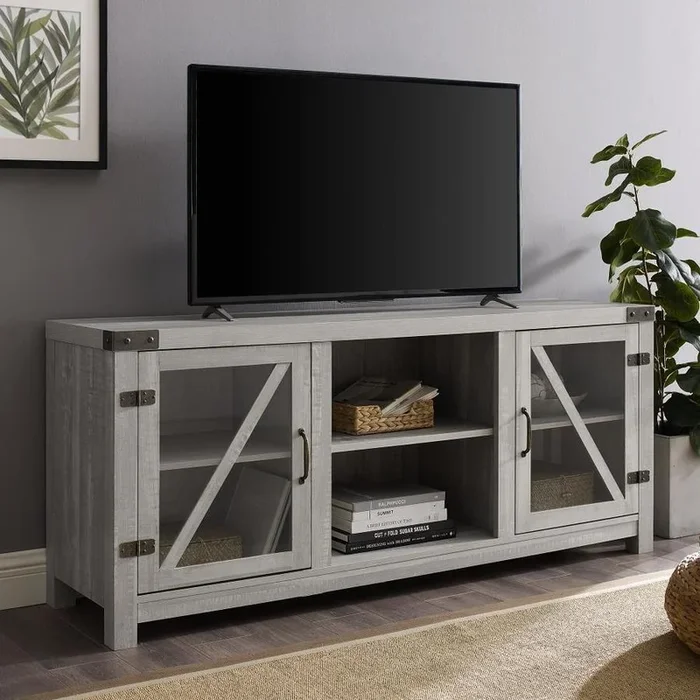 Walker Edison Stone Grey TV Stand