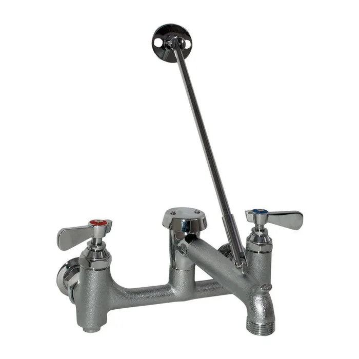 Wall Mount 2-Handle Service Faucet in Chrome