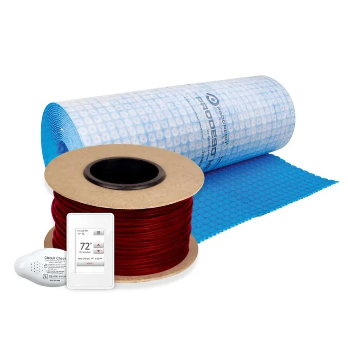 WarmlyYours 220 ft. Cable System with Heat Membrane and Touch Screen Thermostat