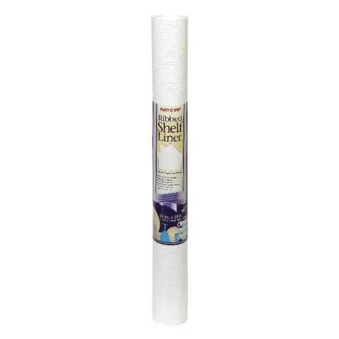 Warp’s Plast-O-Mat 10 ft. L X 24 in. W White Non Adhesive Ribbed Shelf Liner