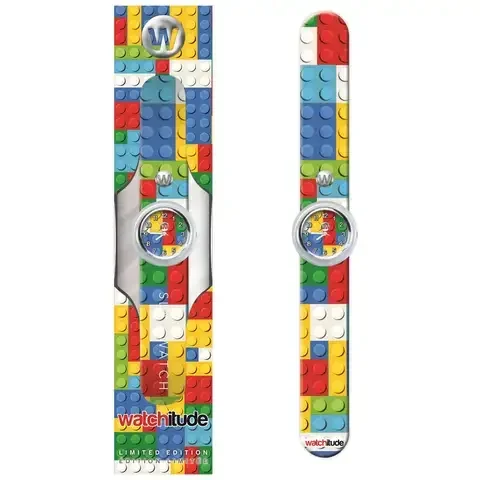 Watchitude Child’s Build Up Multicolored Analog Watch Silicone Water Resistant One Size Fits Most