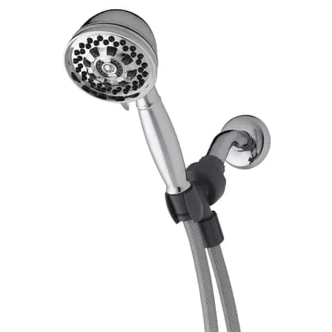 Waterpik PowerSpray Chrome 6 settings Handheld Showerhead 1.8 gpm