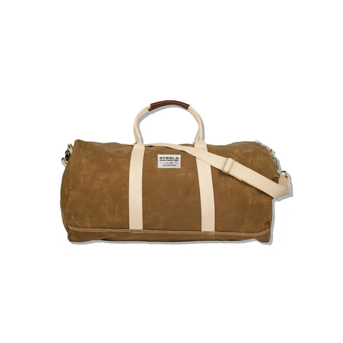 Waxed Canvas Duffle Bag – Brown