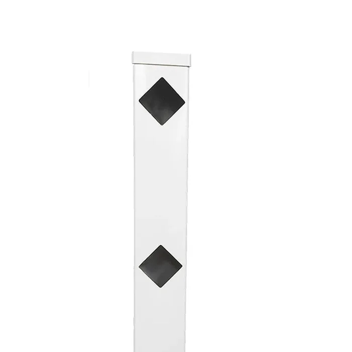 Weatherables Diamond 5x5x6 White Vinyl Fence End Post – Fade Resistant & Durable