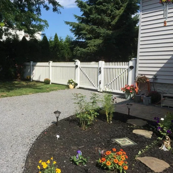 Weatherables Hartford 3 ft. H x 8 ft. W White Vinyl Picket Fence Panel Kit