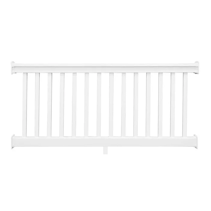 Weatherables Riviera 3 ft. H x 8 ft. W White Vinyl Railing Kit