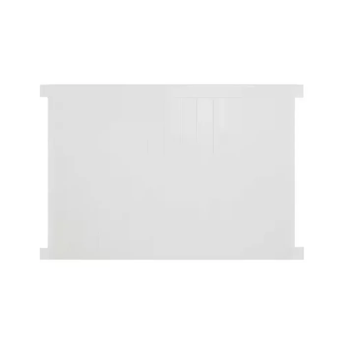 Weatherables Savannah 6 ft. H x 8 ft. W Gray Vinyl Privacy Fence Panel Kit