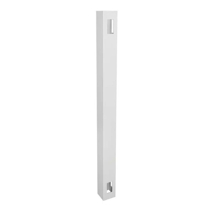 Weatherables White Vinyl Corner Fence Post – 5 in. x 5 in. x 11.6 ft.