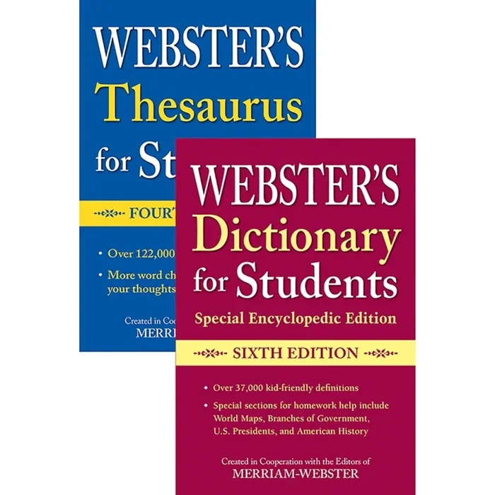 Webster’s For Students Dictionary/Thesaurus Set