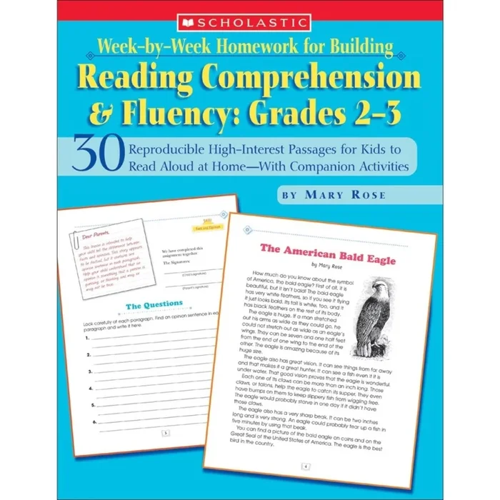 Week By Week Homework For Building Reading Comprehension And Fluency Grades 2-3