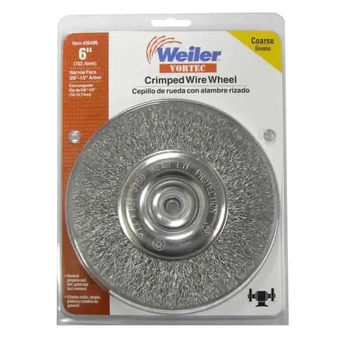 Weiler Vortec 6 in. Crimped Wire Wheel Carbon Steel 3750 rpm 1 pc