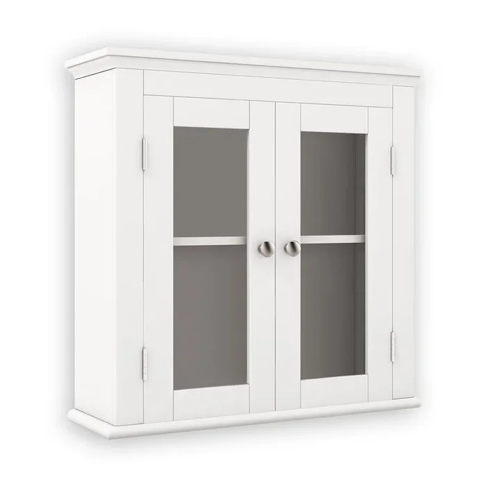 WELLFOR 20-in x 6.5-in White Bathroom Wall Cabinet