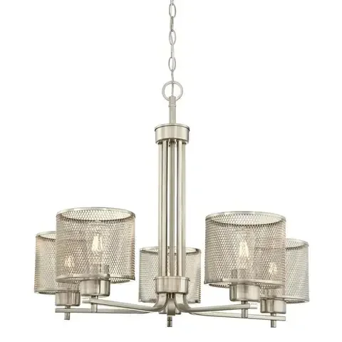 Westinghouse Morrison Brushed Nickel Gray 5 lights Chandelier