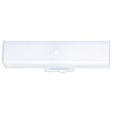 Westinghouse White 2 lights Incandescent Bathroom Channel Fixture Wall Mount