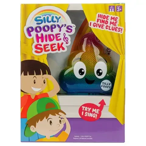 What Do You Meme Silly Poopy’s Hide & Seek Toy Multicolored 3 pc