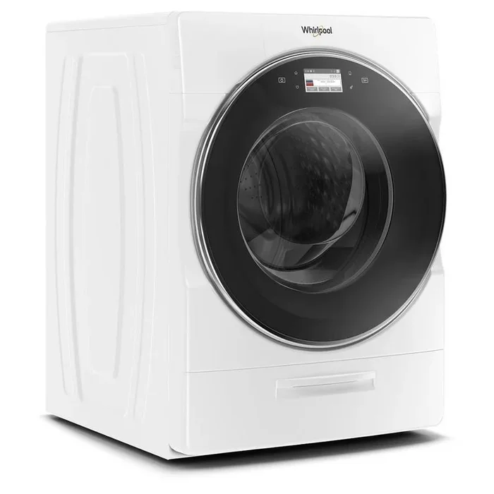 Whirlpool 5.0-cu ft Smart High-Efficiency Front Load Washer with Load and Go XL Plus Dispenser – White