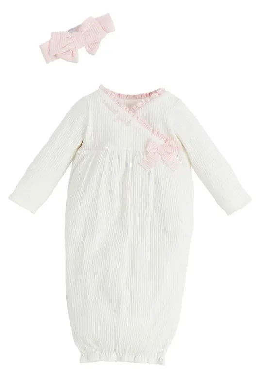 White Chainstitch Gown