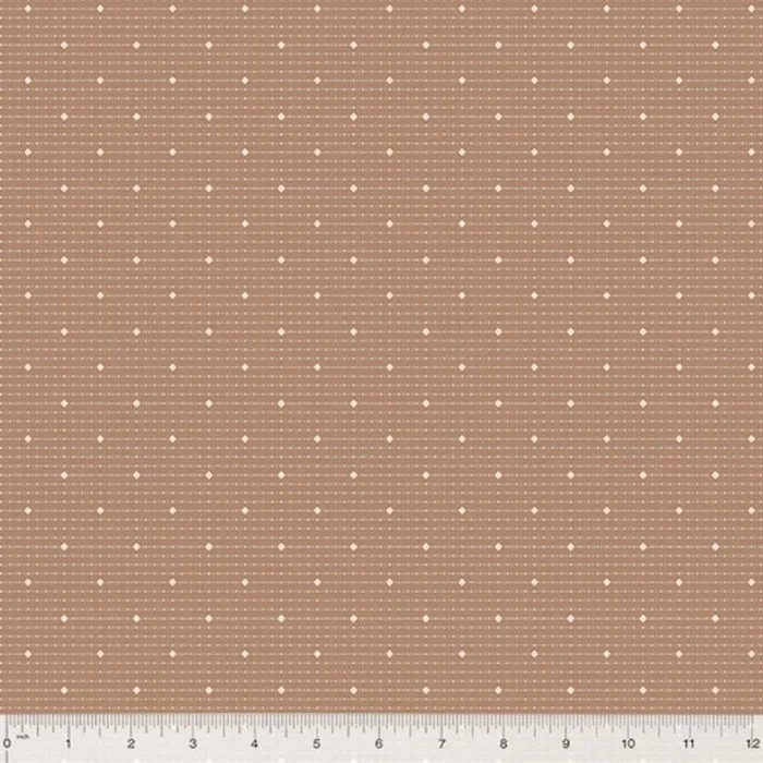 White Diamond Rows on Fawn Fabric – 53716-5 – Rory – Windham Fabrics