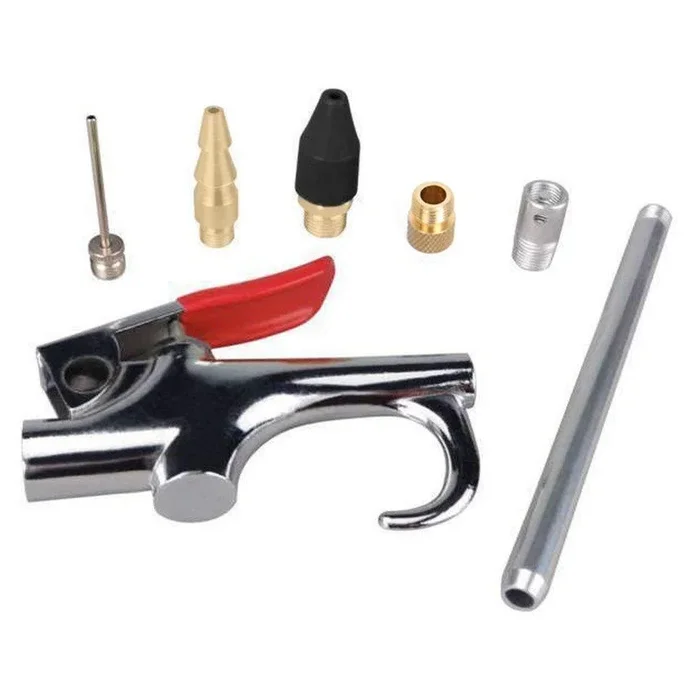 Widesakll® 7 Pieces Air Compressor Blow Gun Nozzle Tip Needle Inflation Blower Accessory Kit