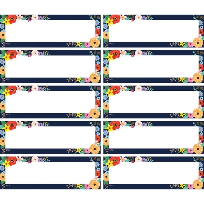 Wildflowers Magnetic Labels Accents