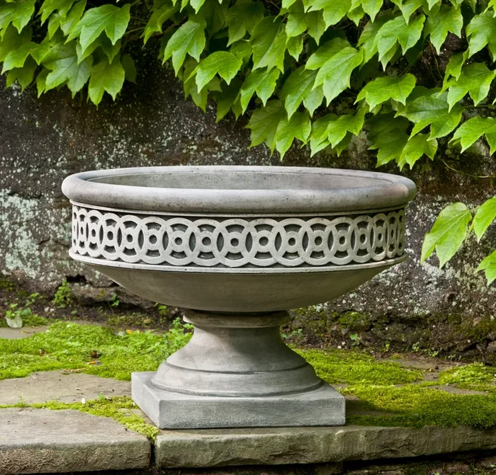 Williamsburg Low Fretwork Urn by Campania International