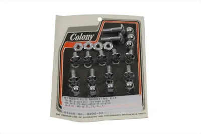 Windshield Mounting Screw Set Chrome – V-Twin Mfg.