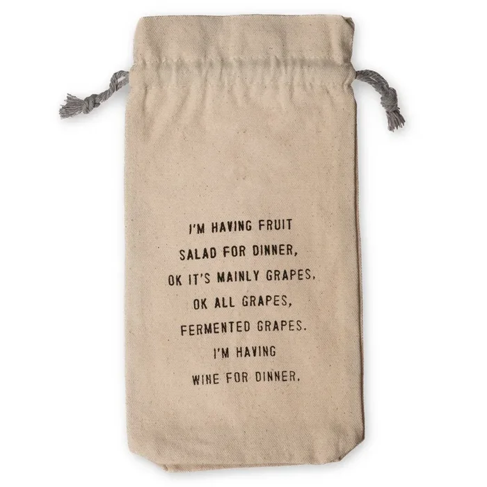 Wine Bag – Ok, I’m Having Wine For Dinner