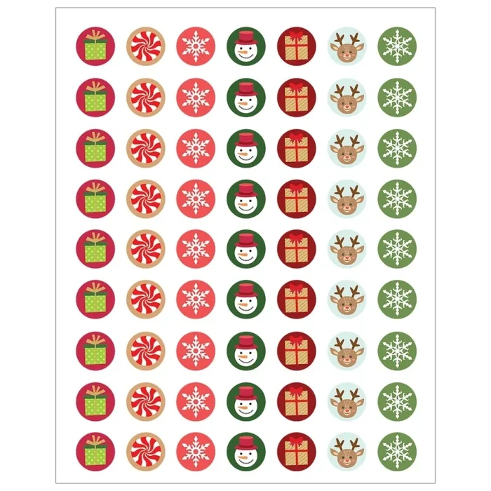 Winter Holiday Mini Stickers