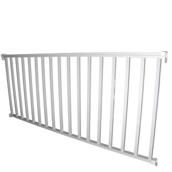 Wolf Handrail 6-ft x 36-in White Aluminum Deck Rail Kit